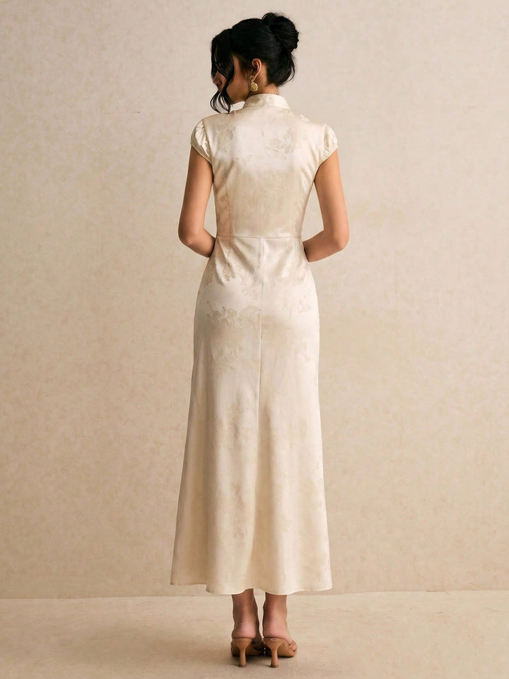 Rochie maxi SHEIN, bej