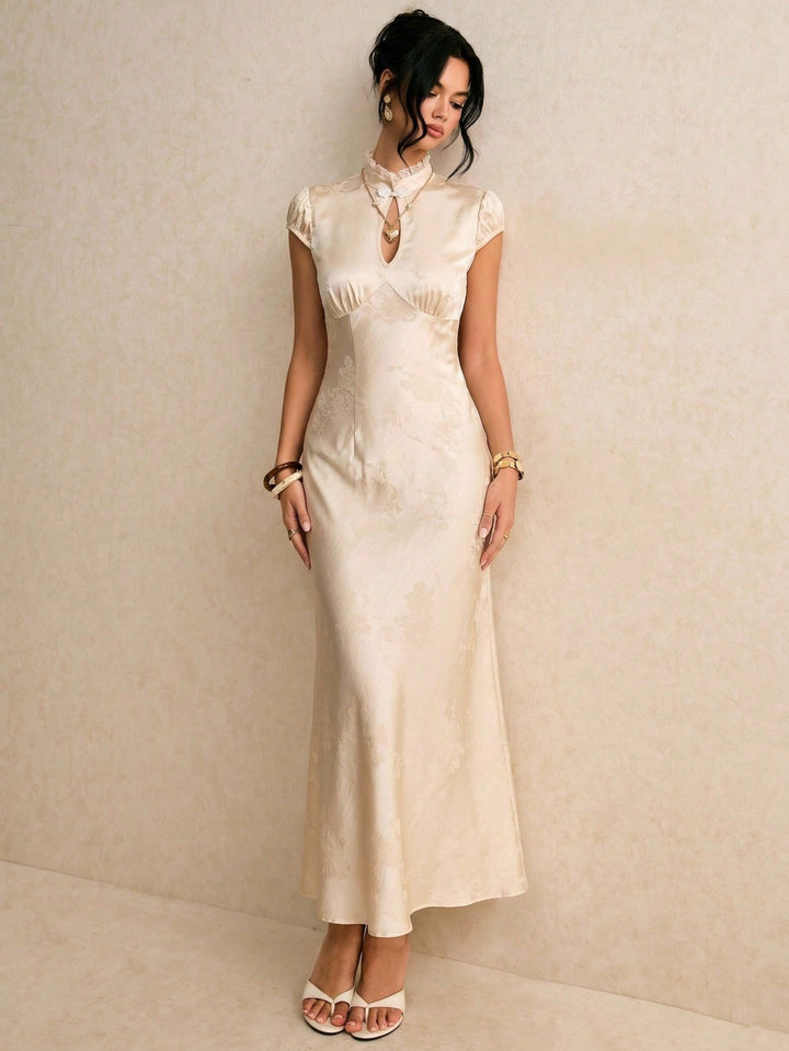 Rochie maxi SHEIN, bej