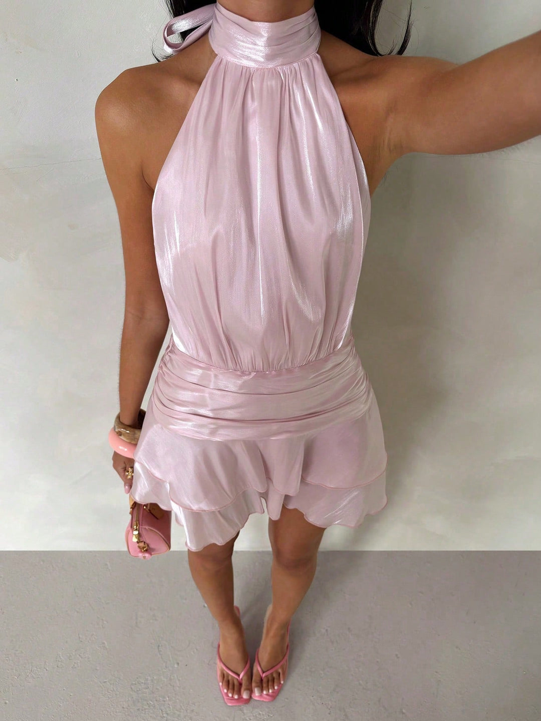 Rochie scurtă SHEIN, roz