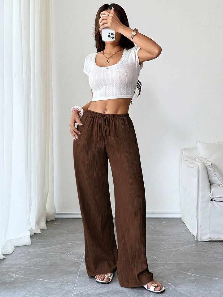 Pantaloni SHEIN, maro