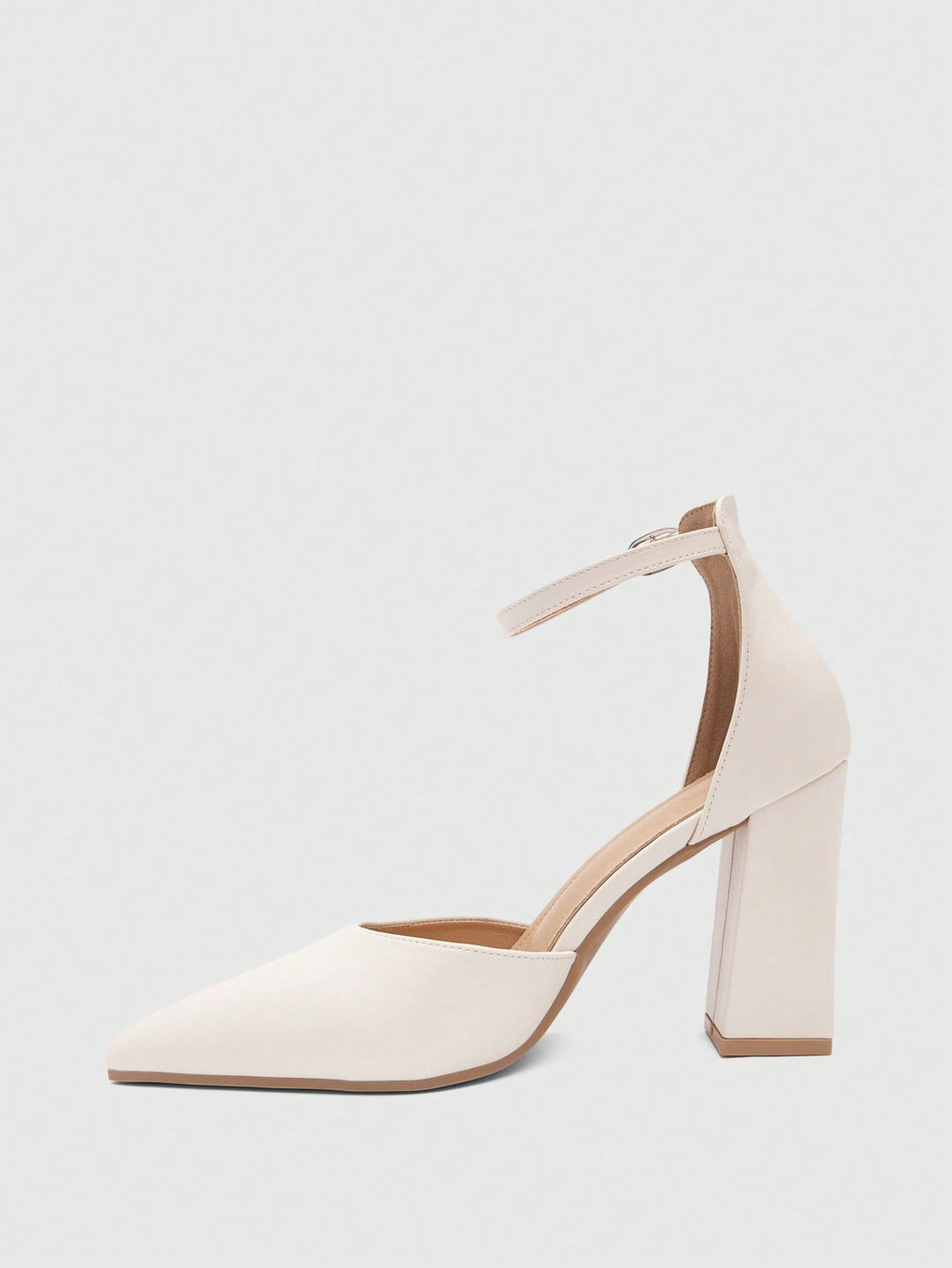 Pantofi cu toc SHEIN, crem