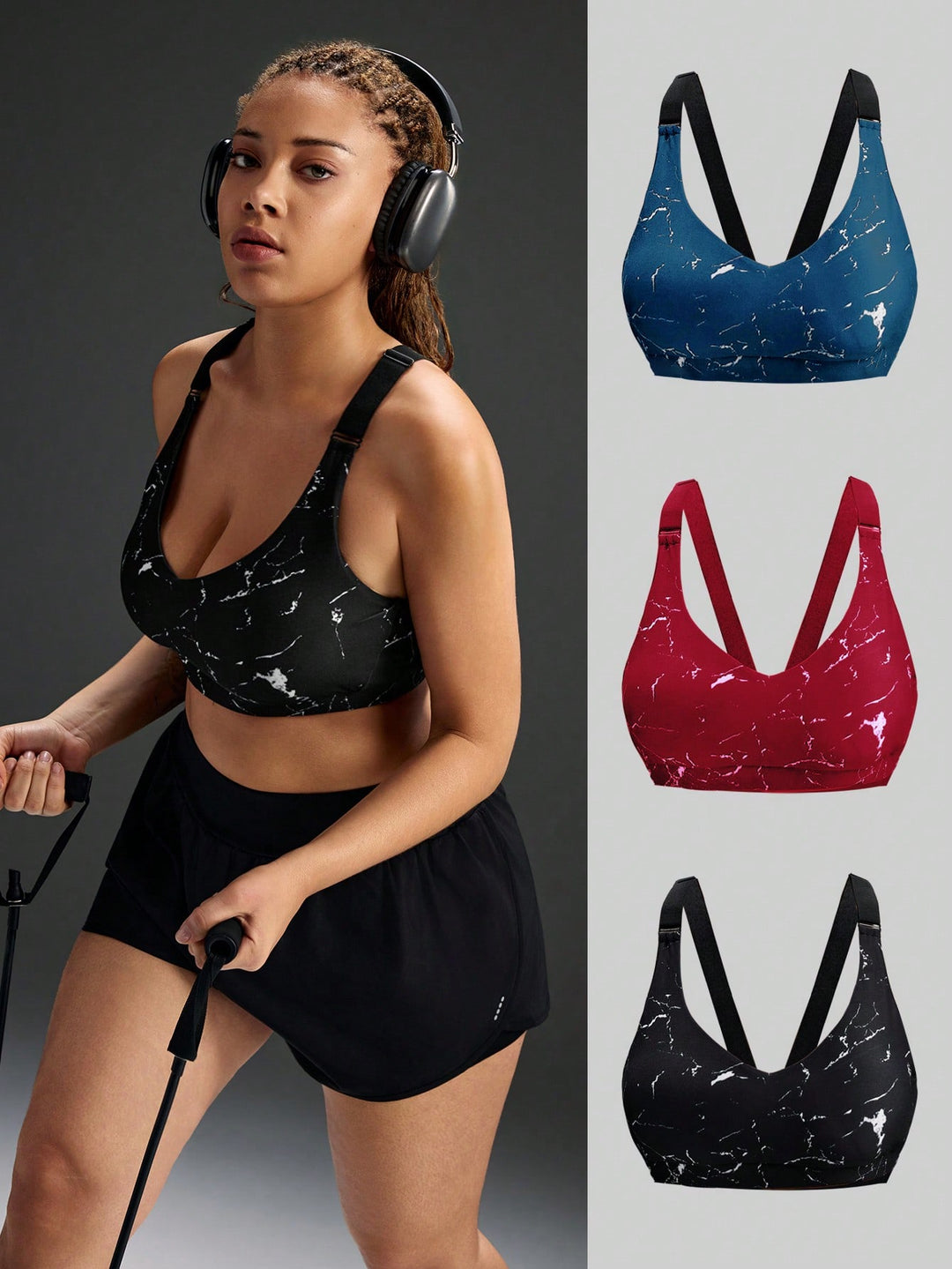 Sutien sport SHEIN, mix culori