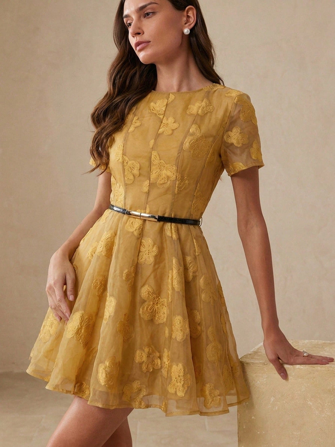 Rochie maxi SHEIN, galben
