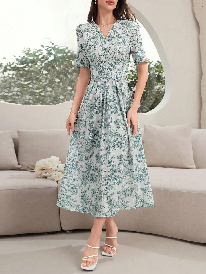Rochie maxi SHEIN, verde