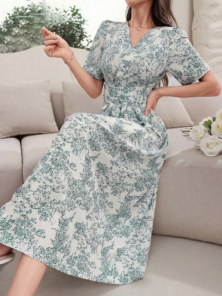 Rochie maxi SHEIN, verde