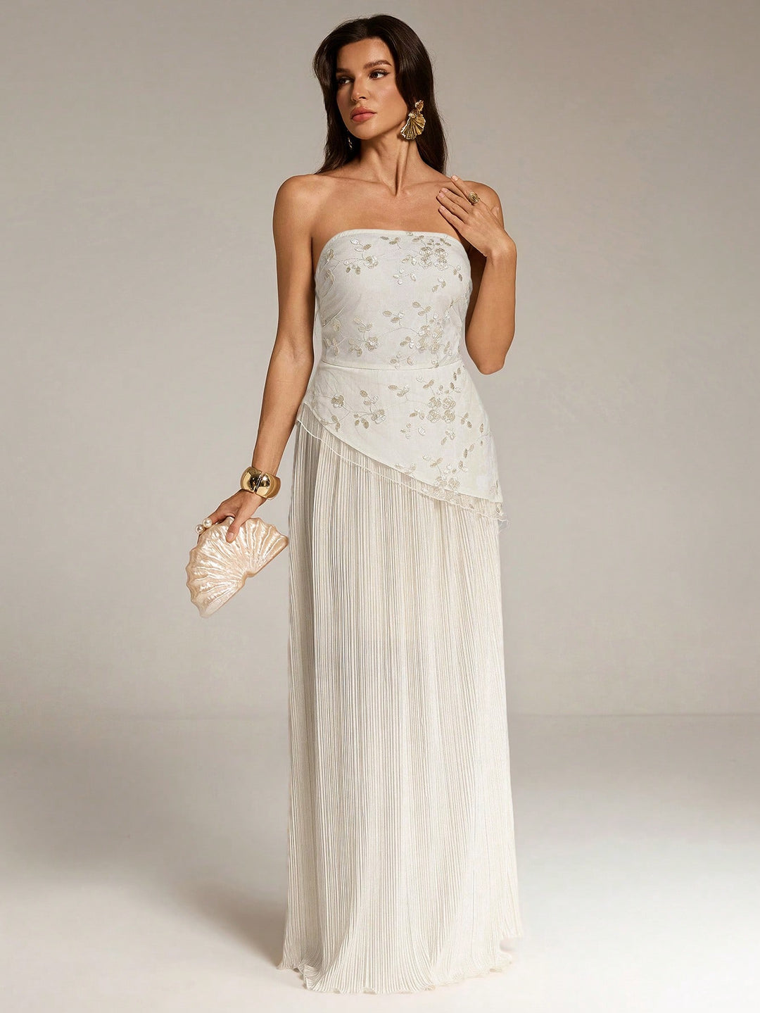 Rochie maxi SHEIN, portocaliu