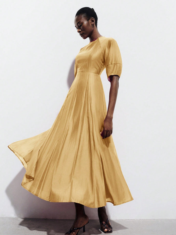 Rochie maxi SHEIN, bej