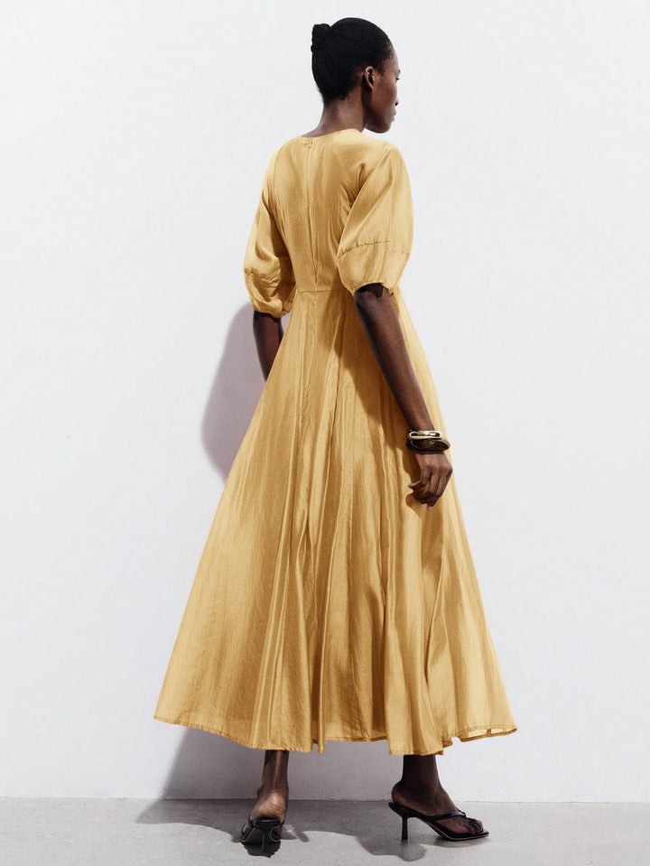Rochie maxi SHEIN, bej
