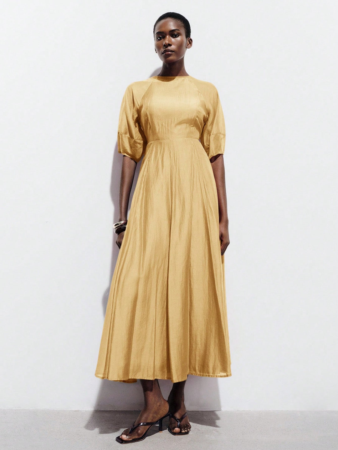 Rochie maxi SHEIN, bej