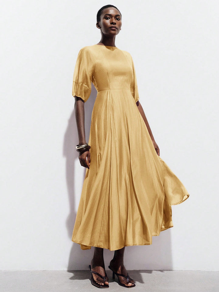 Rochie maxi SHEIN, bej