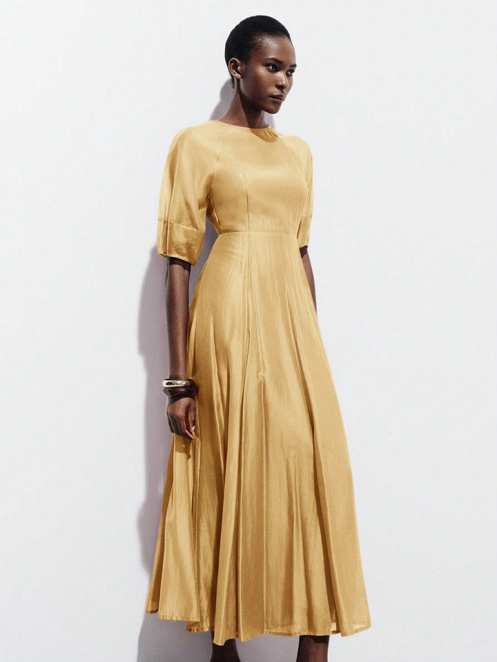 Rochie maxi SHEIN, bej