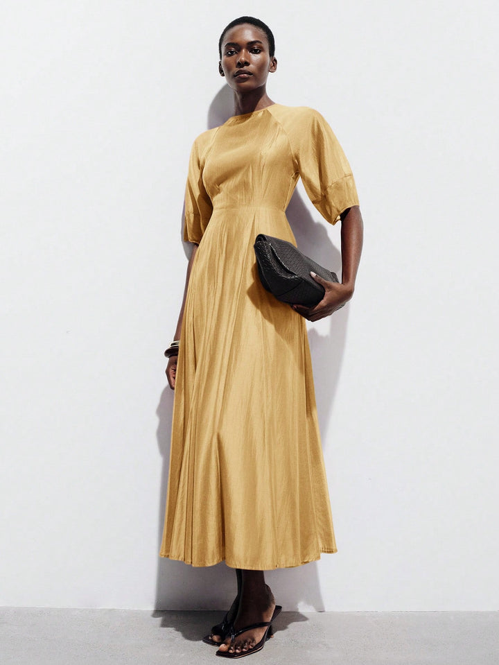 Rochie maxi SHEIN, bej