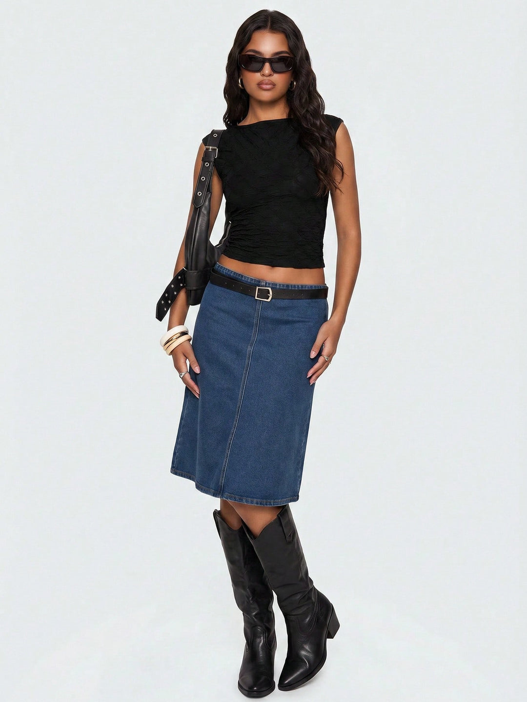 Top SHEIN, negru
