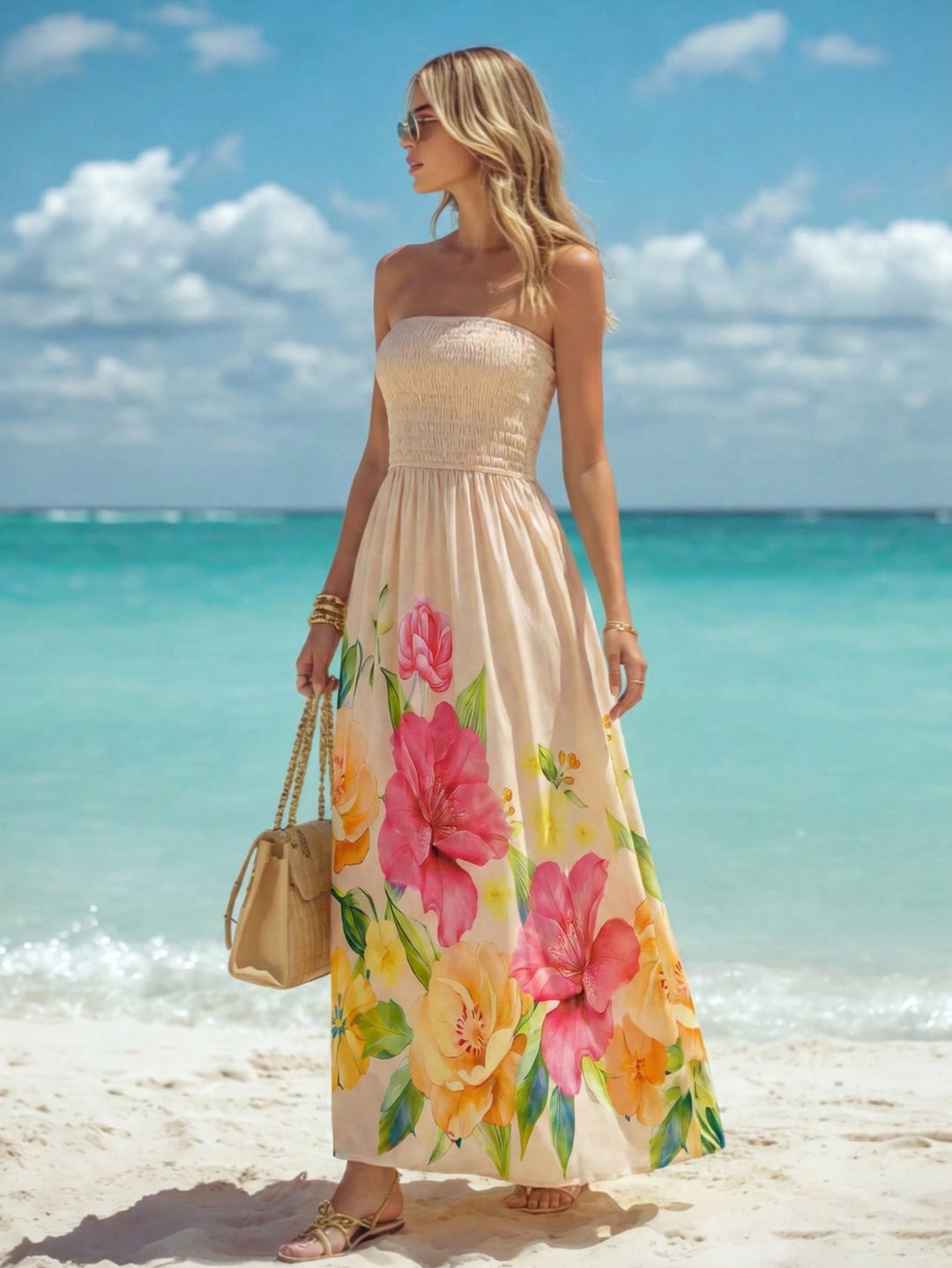 Rochie maxi SHEIN, mix culori