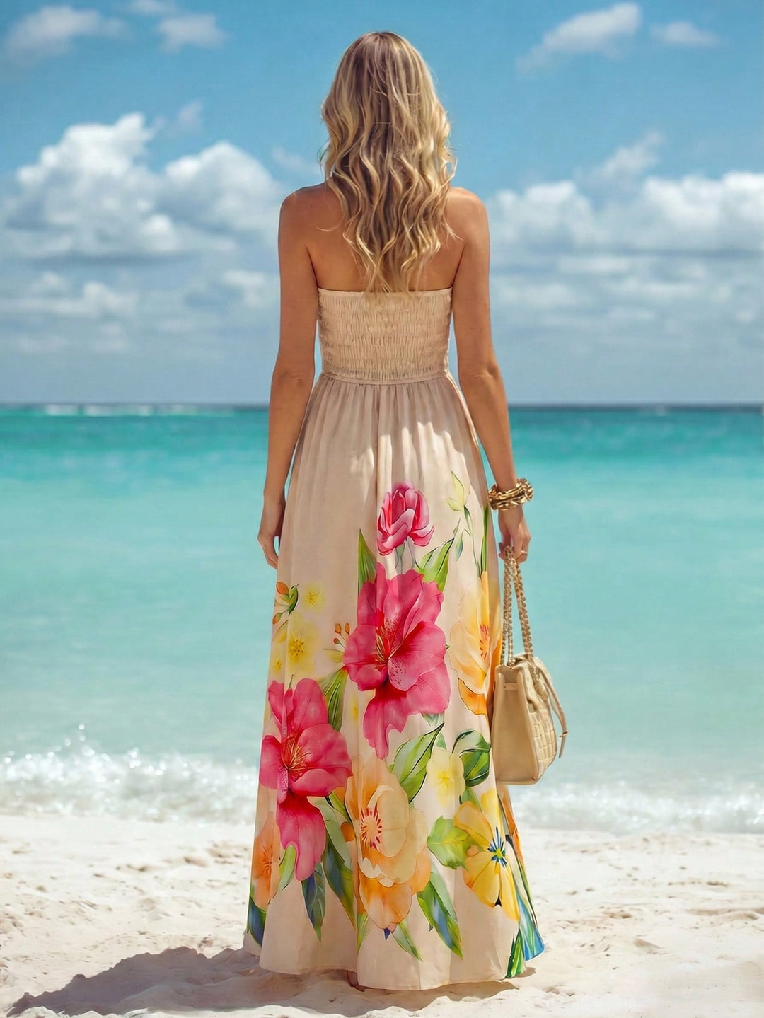 Rochie maxi SHEIN, mix culori