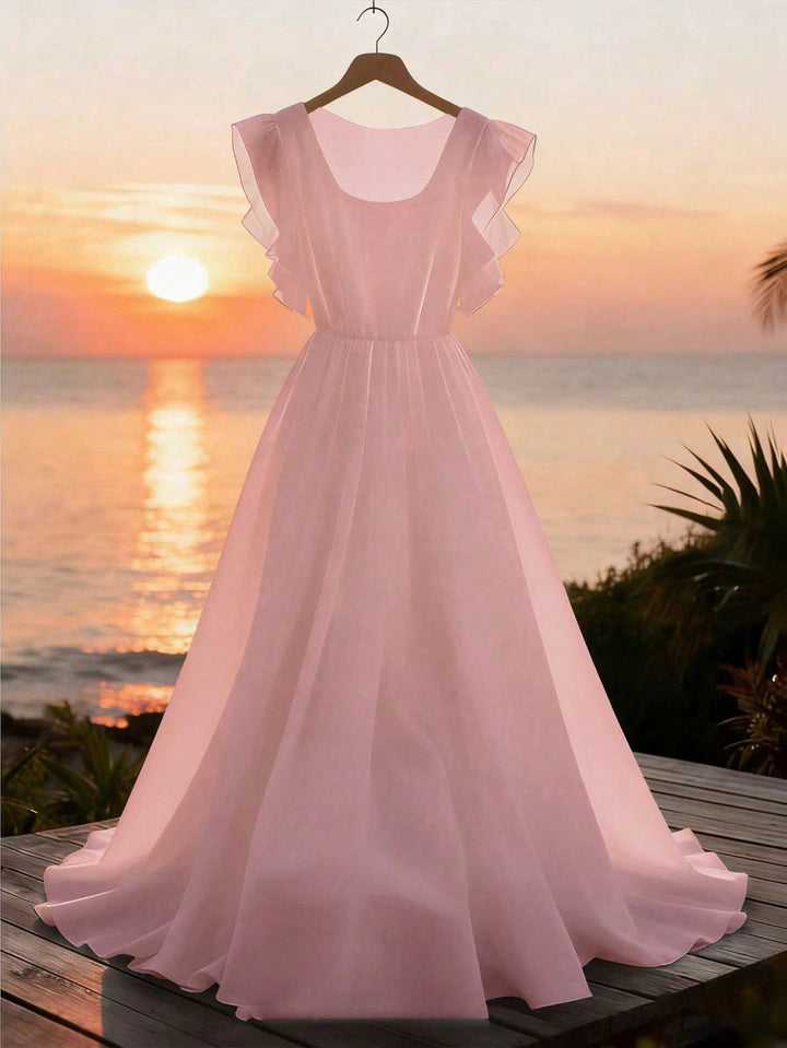 Rochie maxi SHEIN, roz
