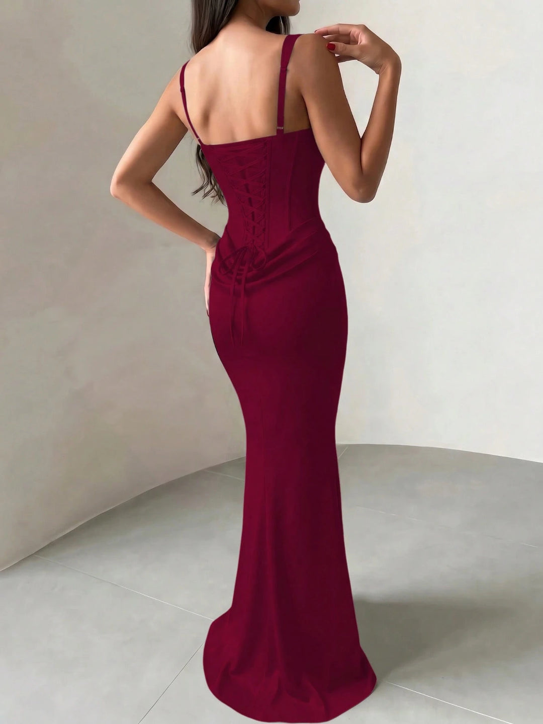 Rochie maxi SHEIN, vișiniu