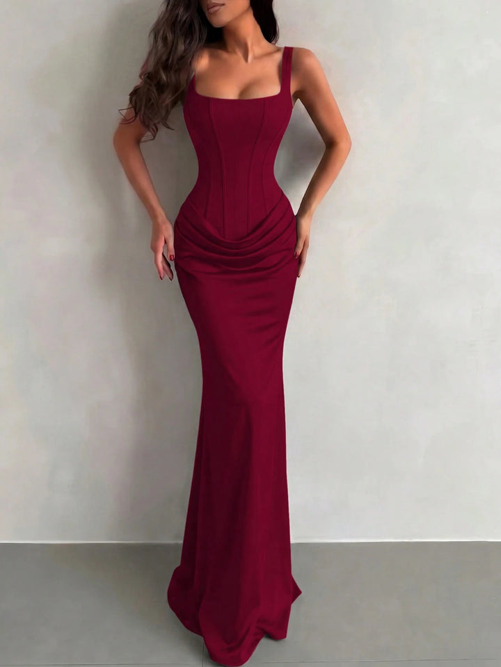 Rochie maxi SHEIN, vișiniu