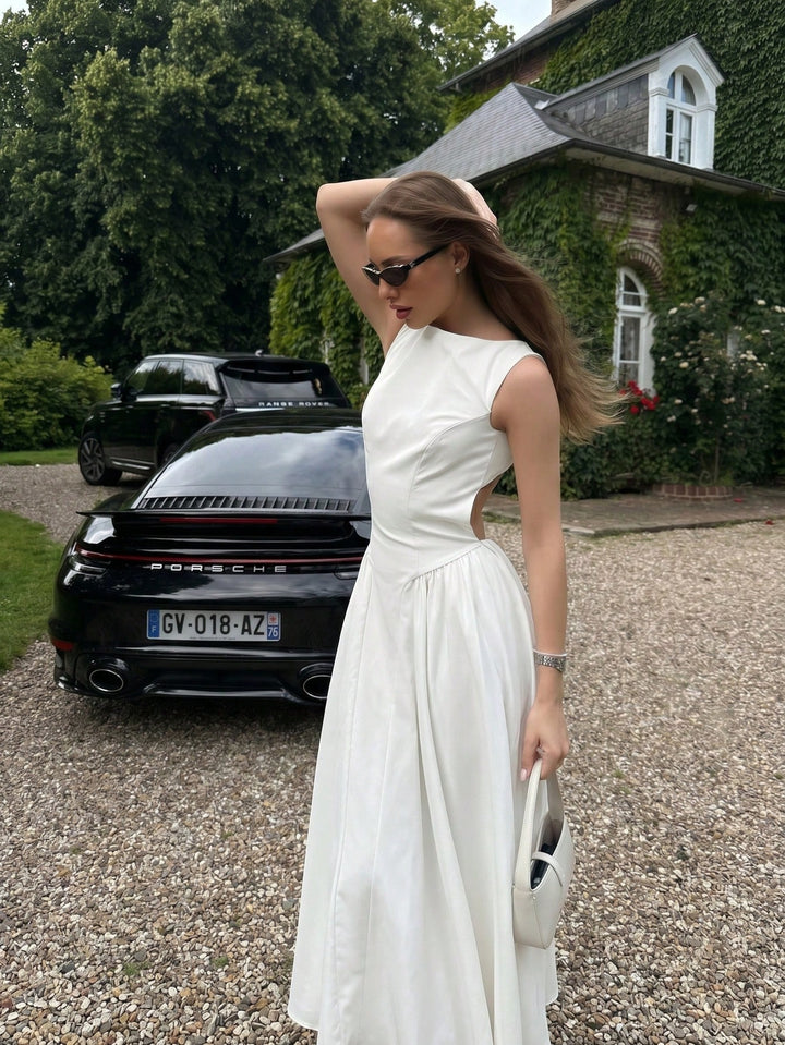 Rochie midi SHEIN, alb