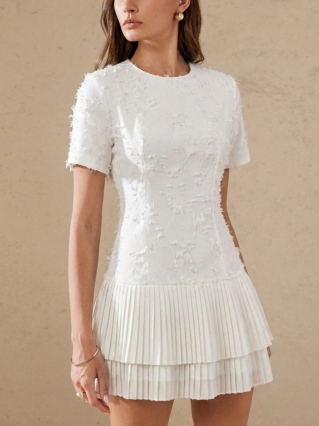 Rochie mini SHEIN, alb