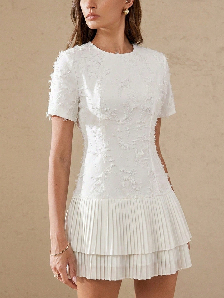 Rochie mini SHEIN, alb