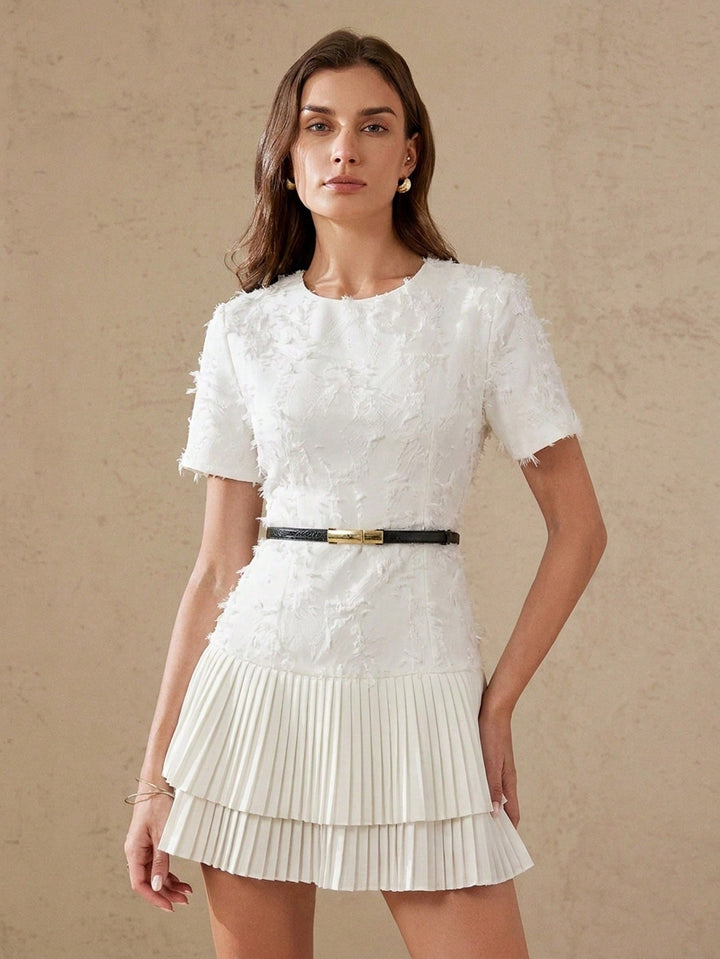 Rochie mini SHEIN, alb