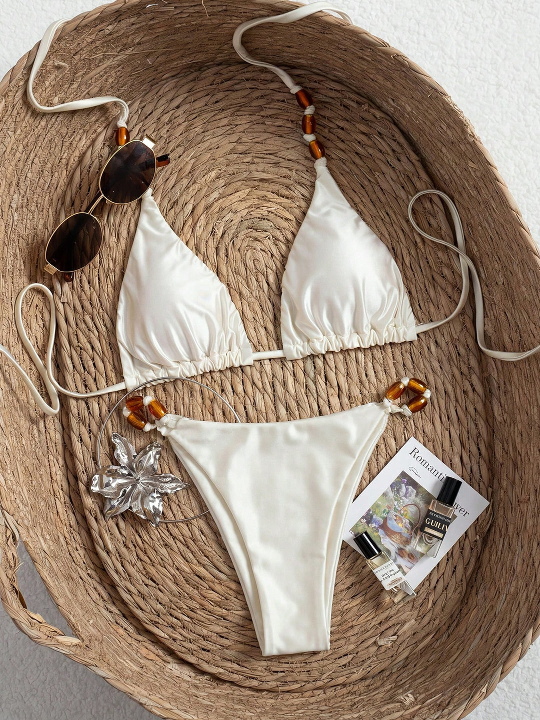 Set bikini de baie SHEIN, bej