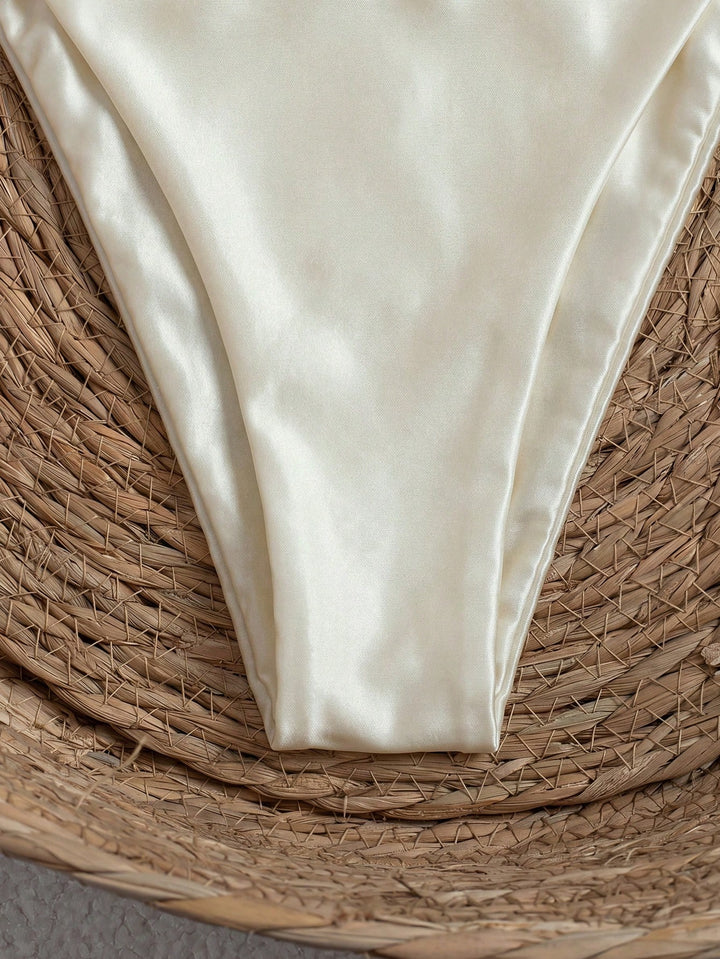 Set bikini de baie SHEIN, bej