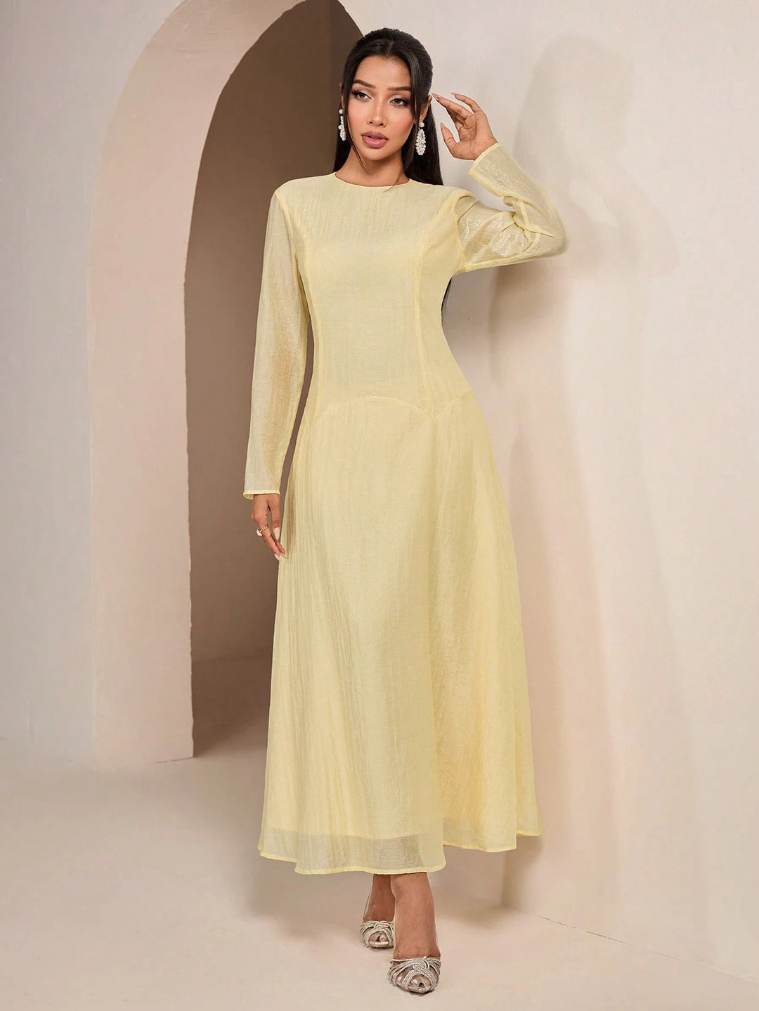 Rochie maxi SHEIN, galben