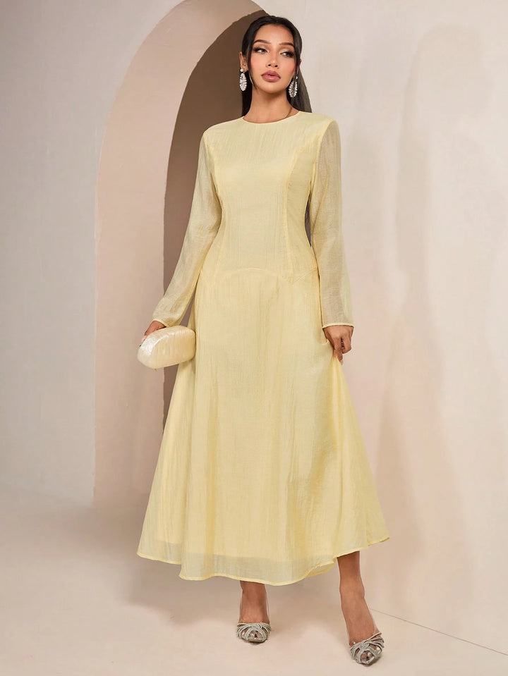 Rochie maxi SHEIN, galben