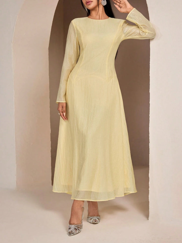 Rochie maxi SHEIN, galben
