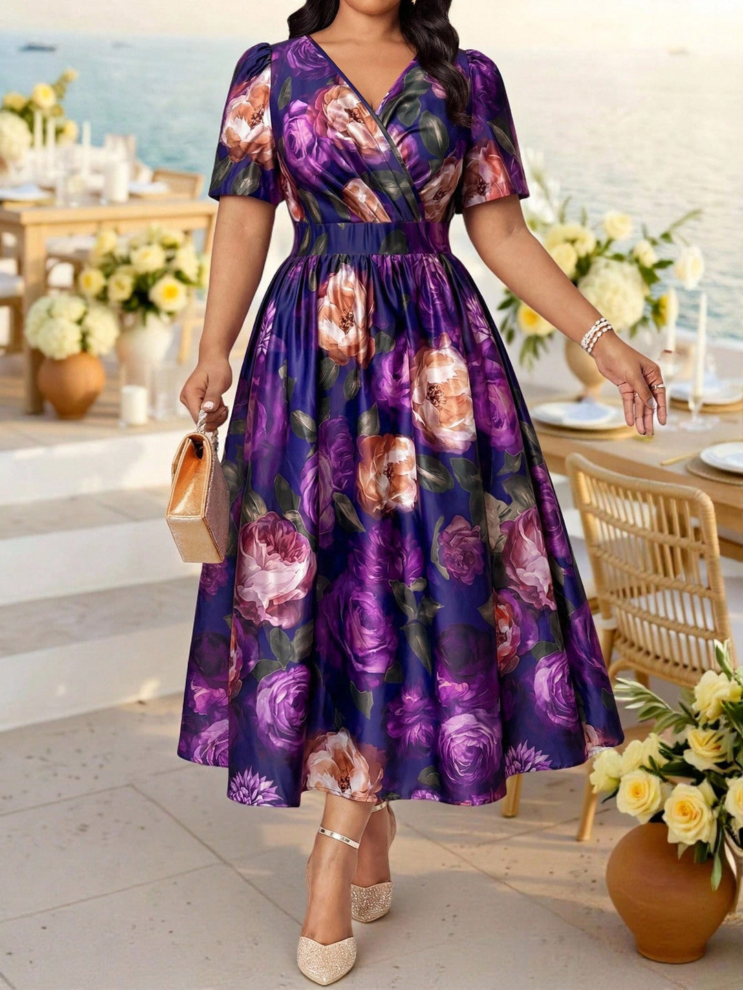 Rochie SHEIN, mix culori