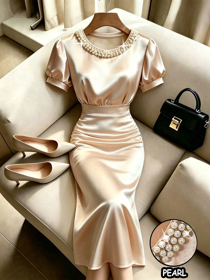 Rochie midi SHEIN, portocaliu