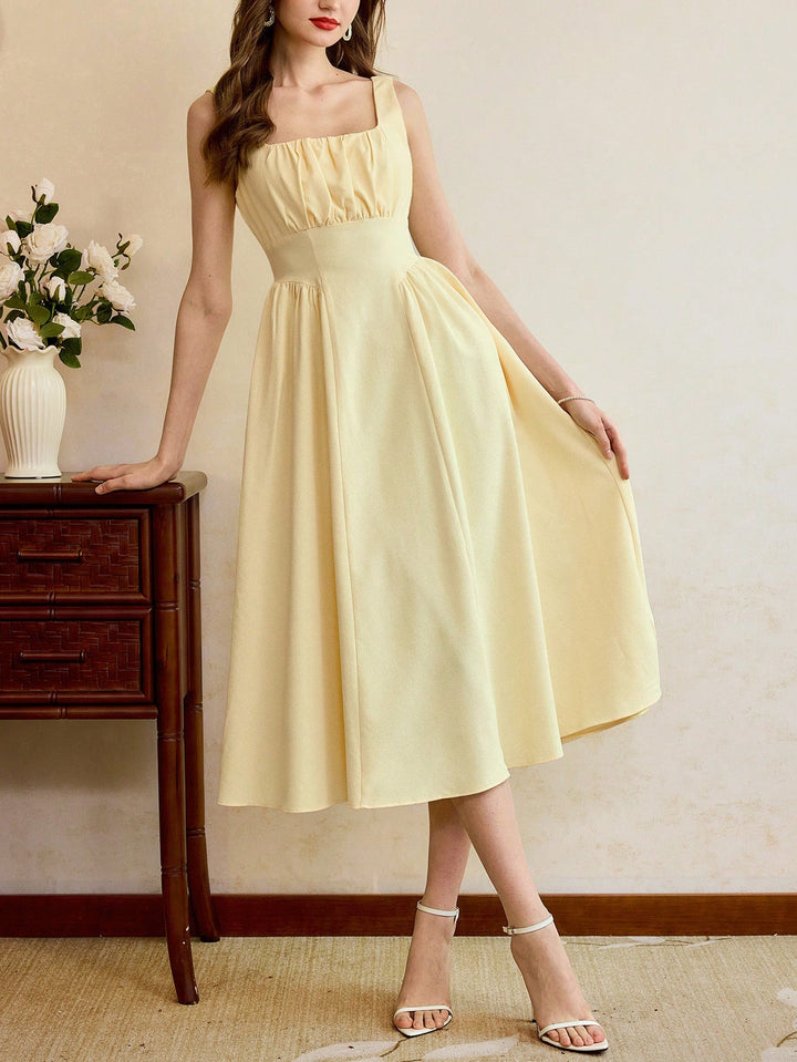 Rochie maxi SHEIN, galben