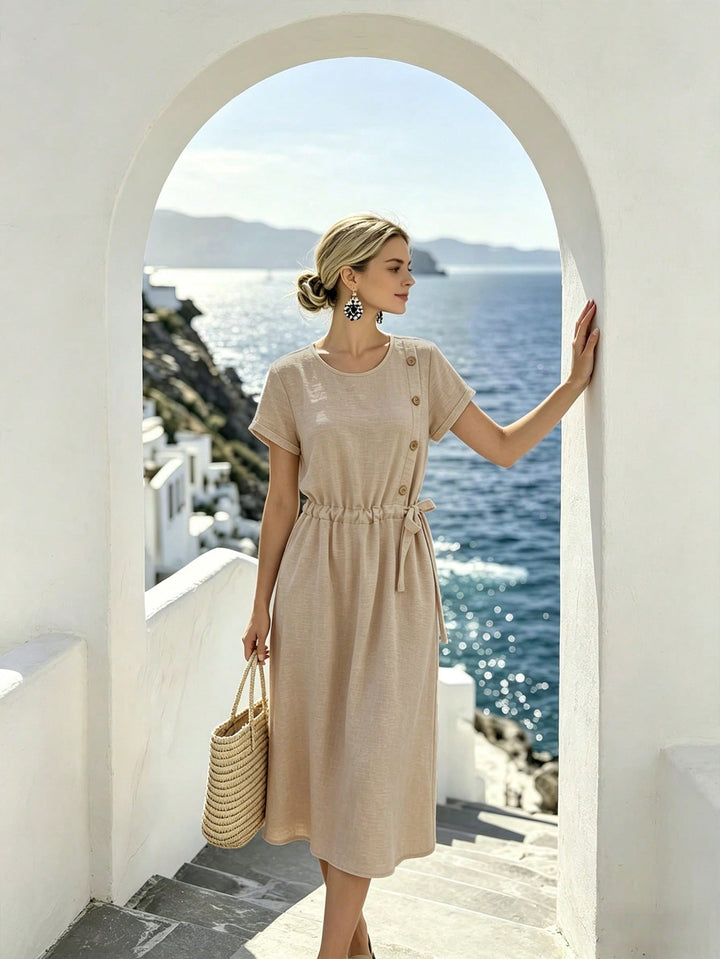 Rochie maxi SHEIN, bej