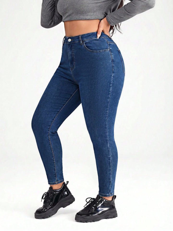 Jeans SHEIN, albastru