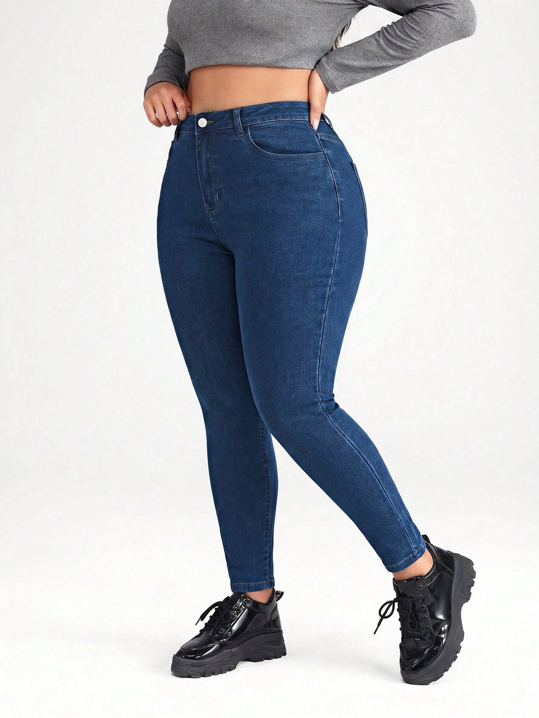 Jeans SHEIN, albastru