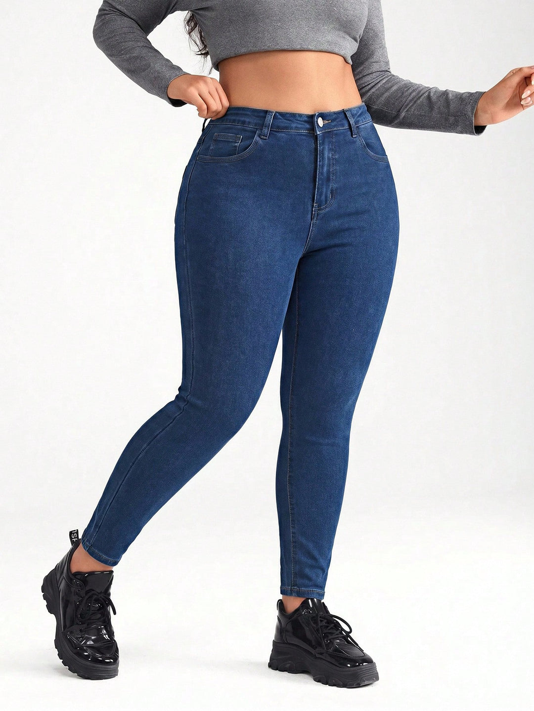 Jeans SHEIN, albastru