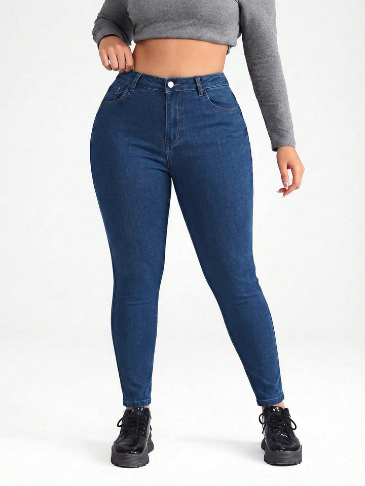 Jeans SHEIN, albastru