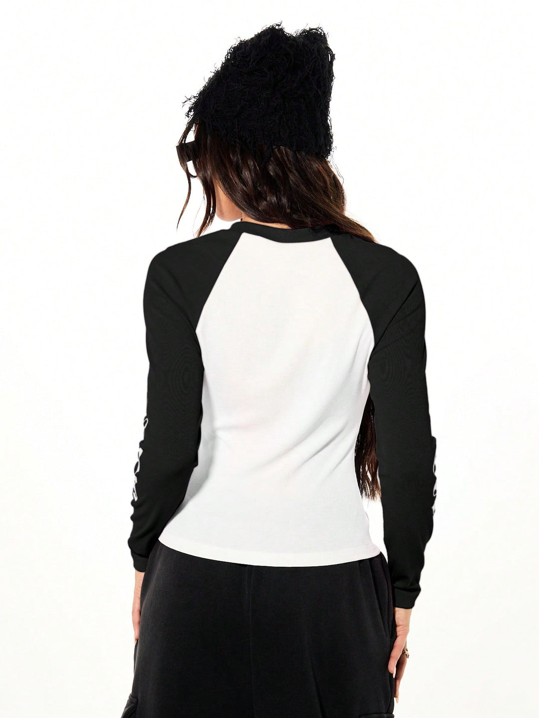 Top SHEIN, negru