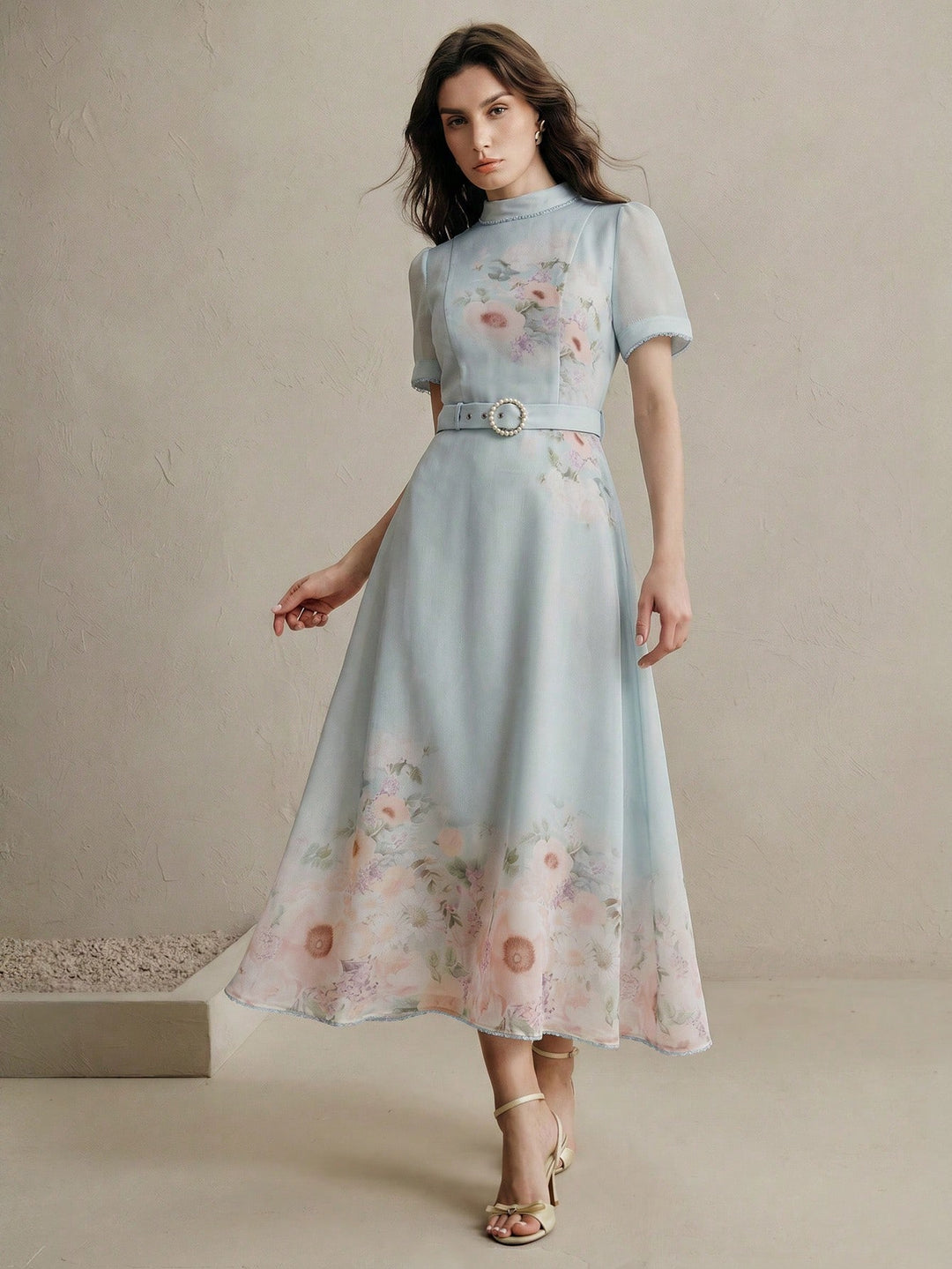 Rochie midi SHEIN, albastru
