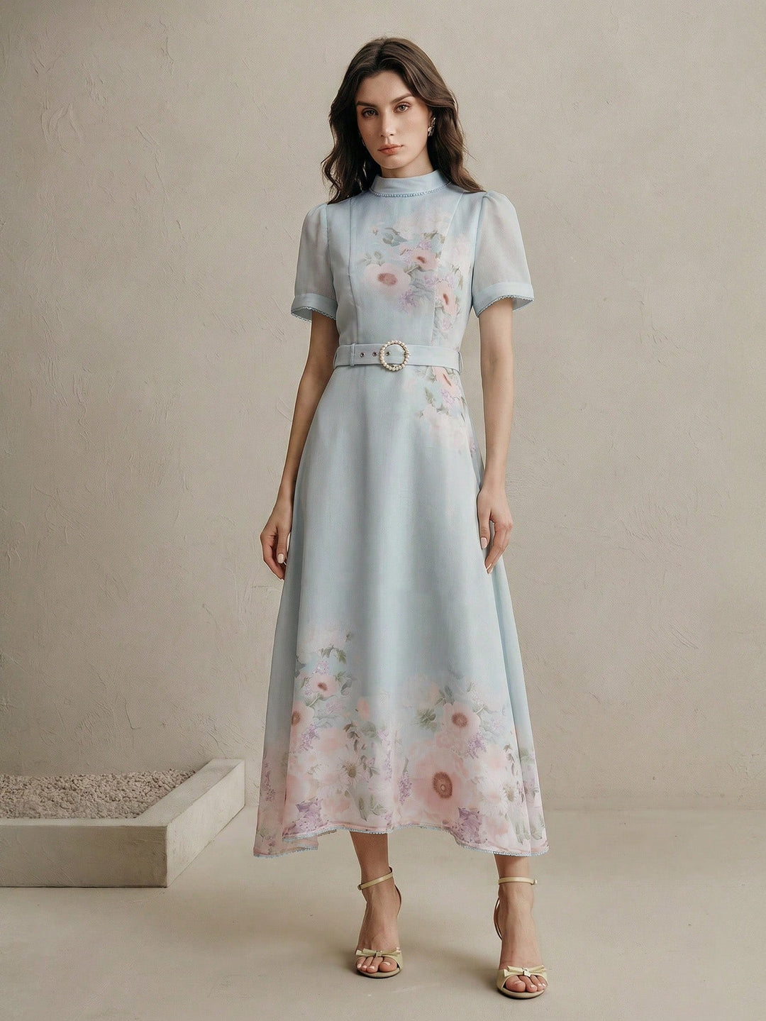 Rochie midi SHEIN, albastru