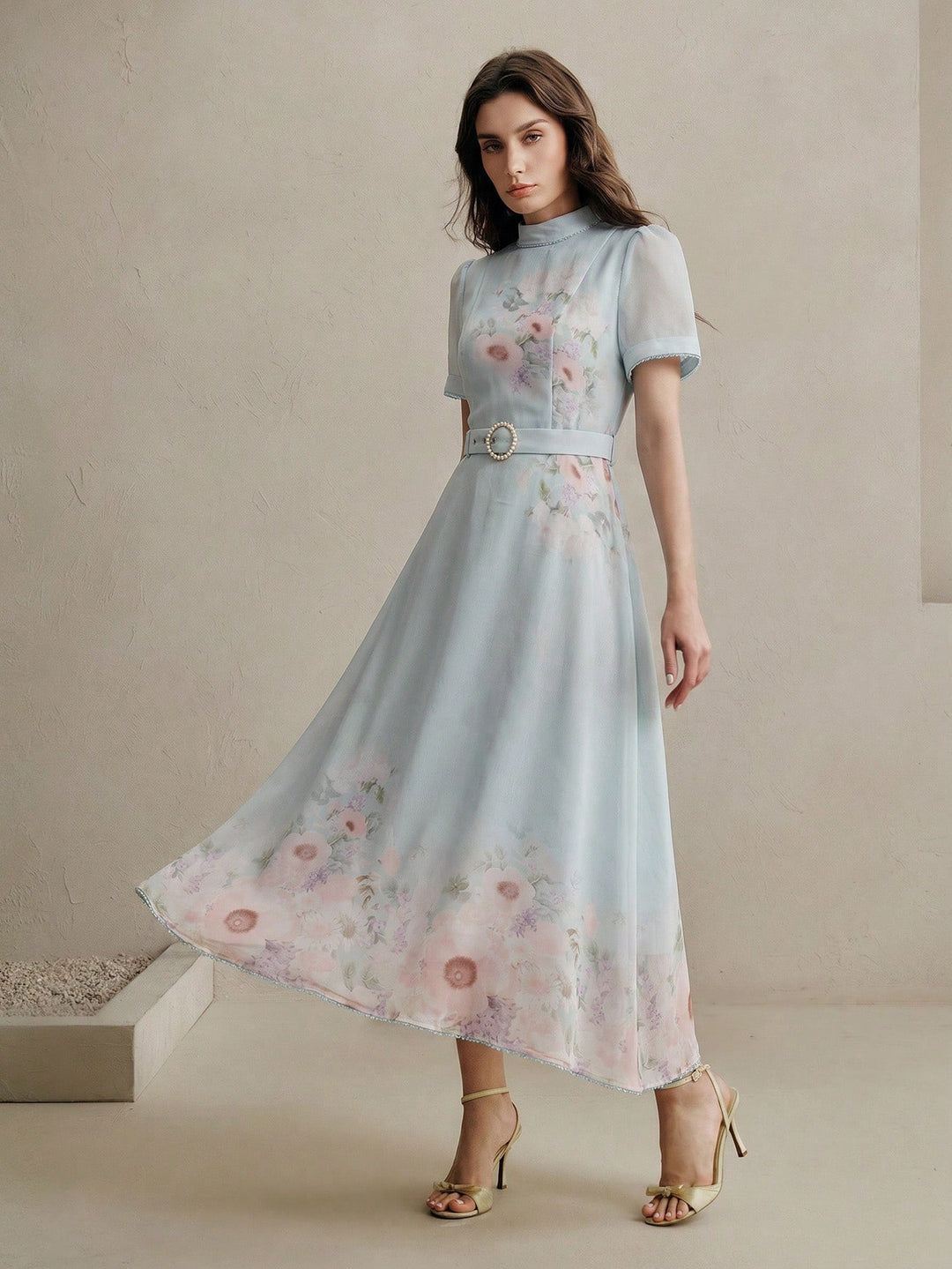 Rochie midi SHEIN, albastru