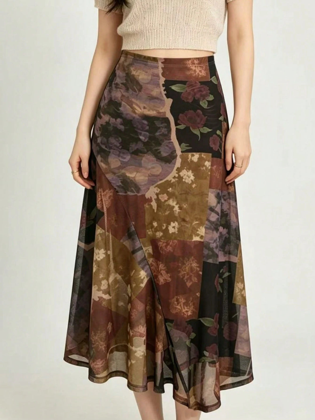 Fustă maxi SHEIN, mix culori