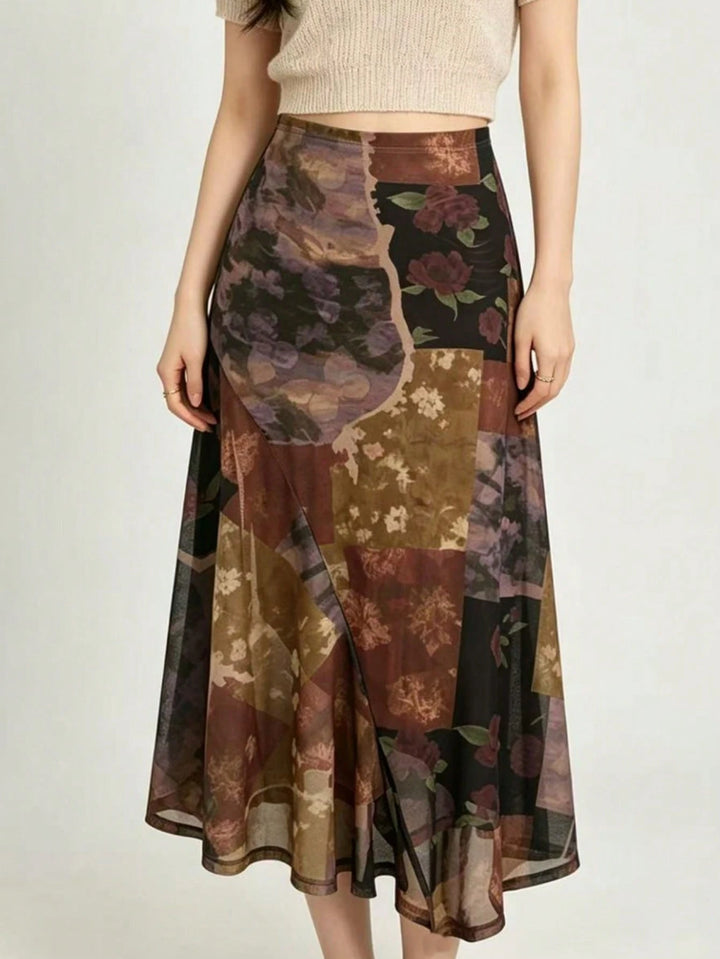 Fustă maxi SHEIN, mix culori