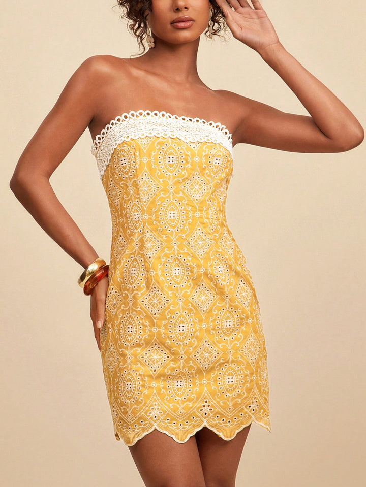 Rochie scurtă SHEIN, galben