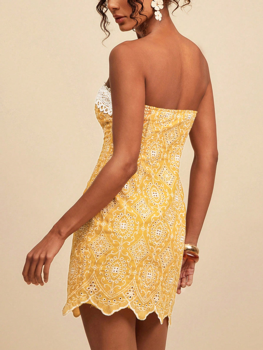 Rochie scurtă SHEIN, galben