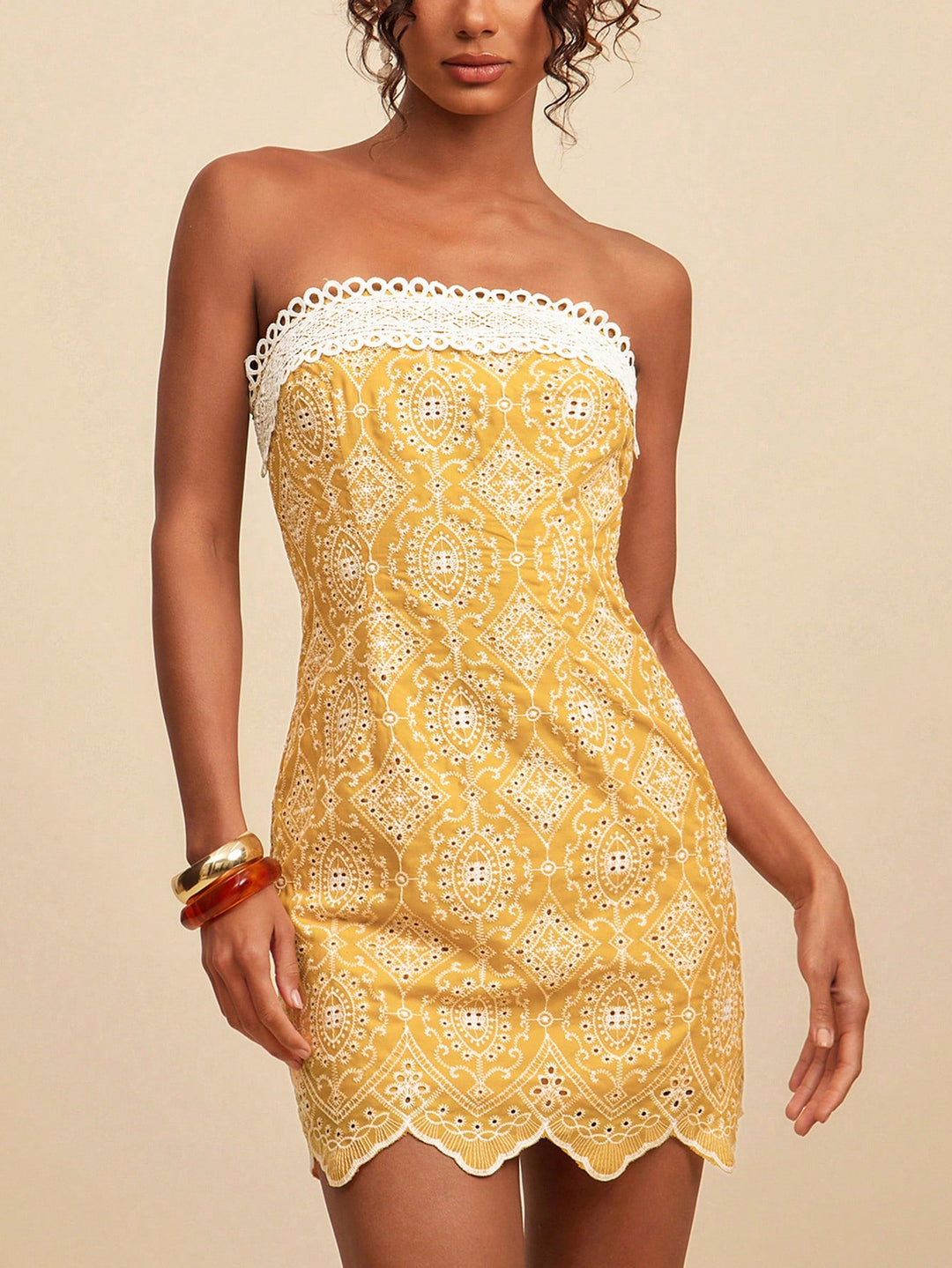 Rochie scurtă SHEIN, galben