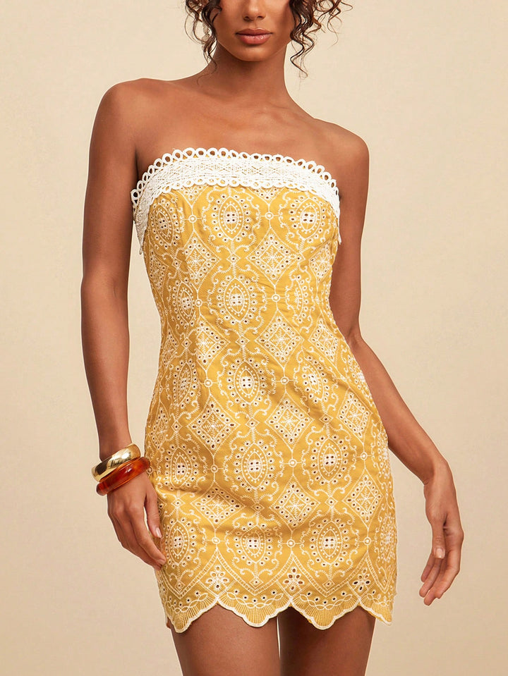 Rochie scurtă SHEIN, galben