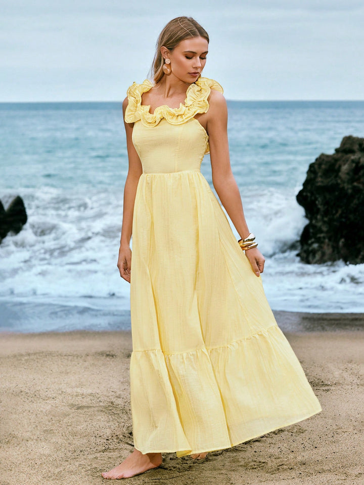 Rochie maxi SHEIN, galben